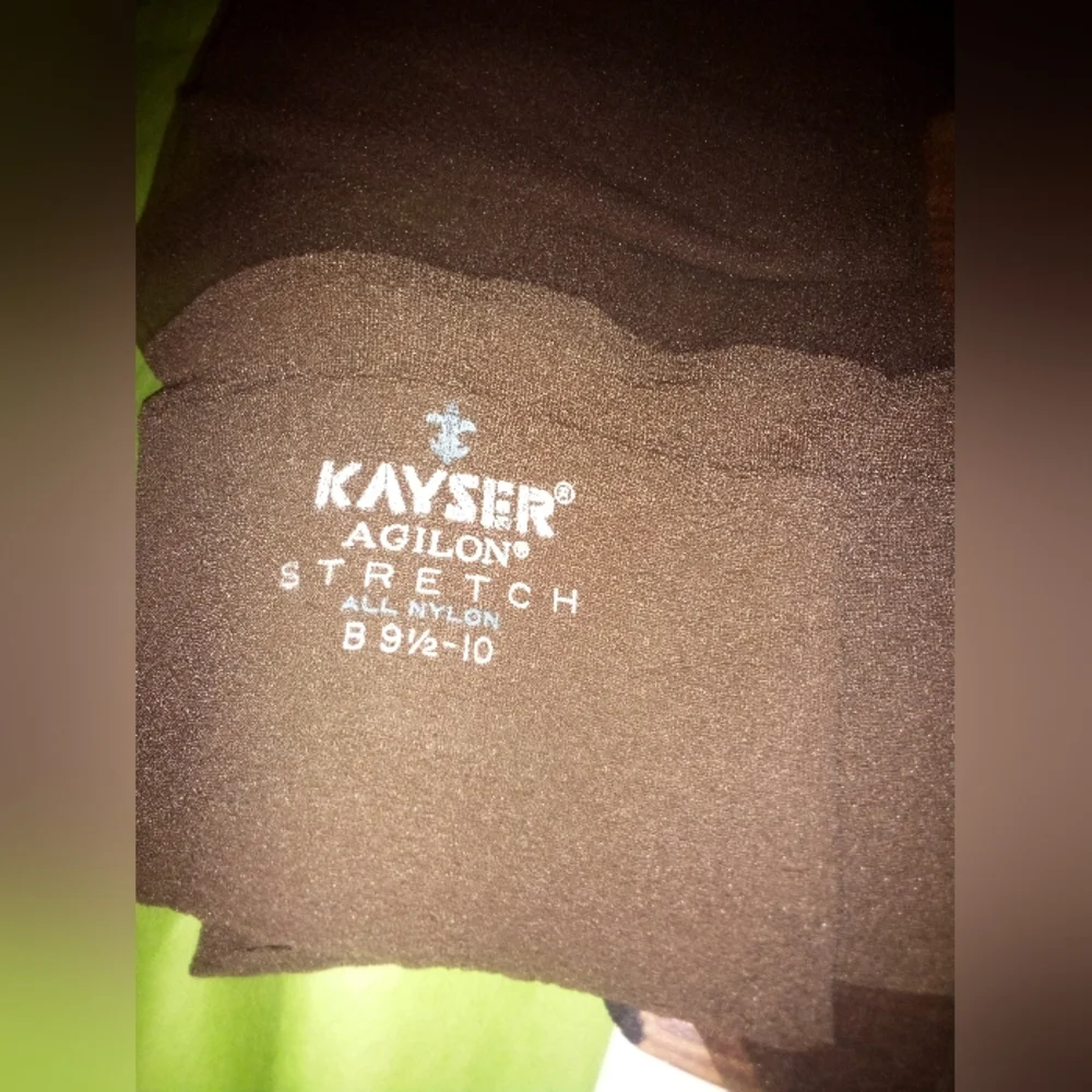 Vintage Kayser Agilon Stretch Thigh High Nylons 9 1/2-10 New